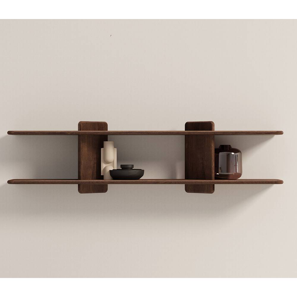 Wandhängeregal Guaran 140 cm breit in Eiche Tabacco