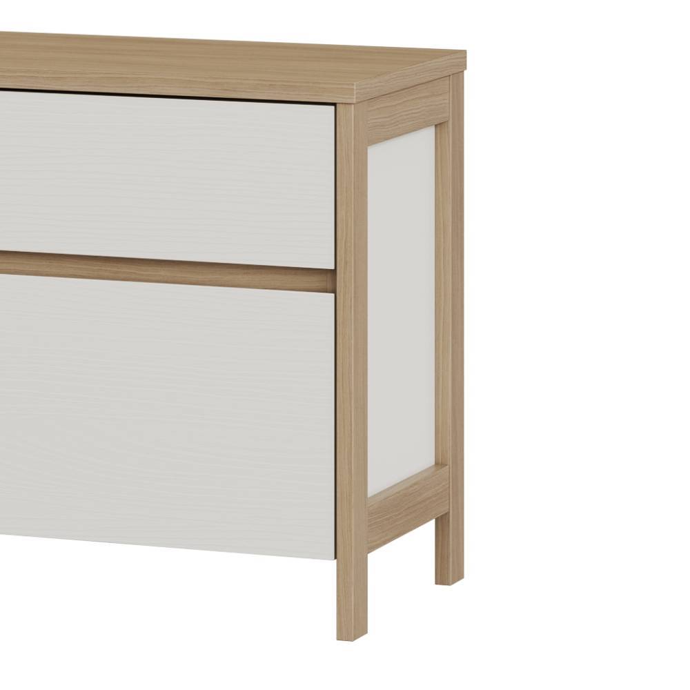 Wohnzimmer Anbauwand Labrassa im Skandi Design 251 cm breit (dreiteilig)