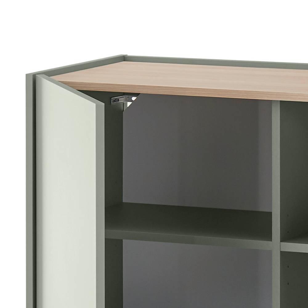 Wohnzimmerschrank Ulfava in modernem Design melaminbeschichtet