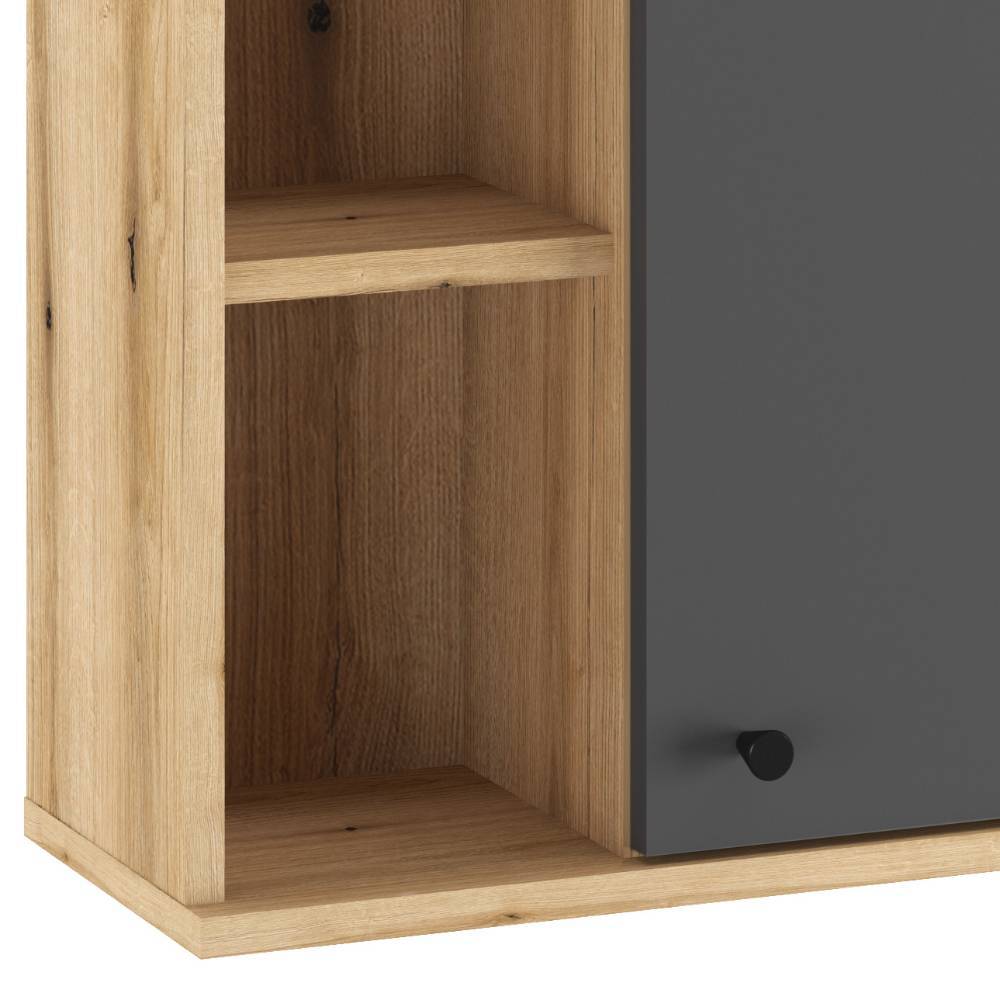 Badezimmerhängeschrank Pattinos mit Drehtür melaminbeschichtet