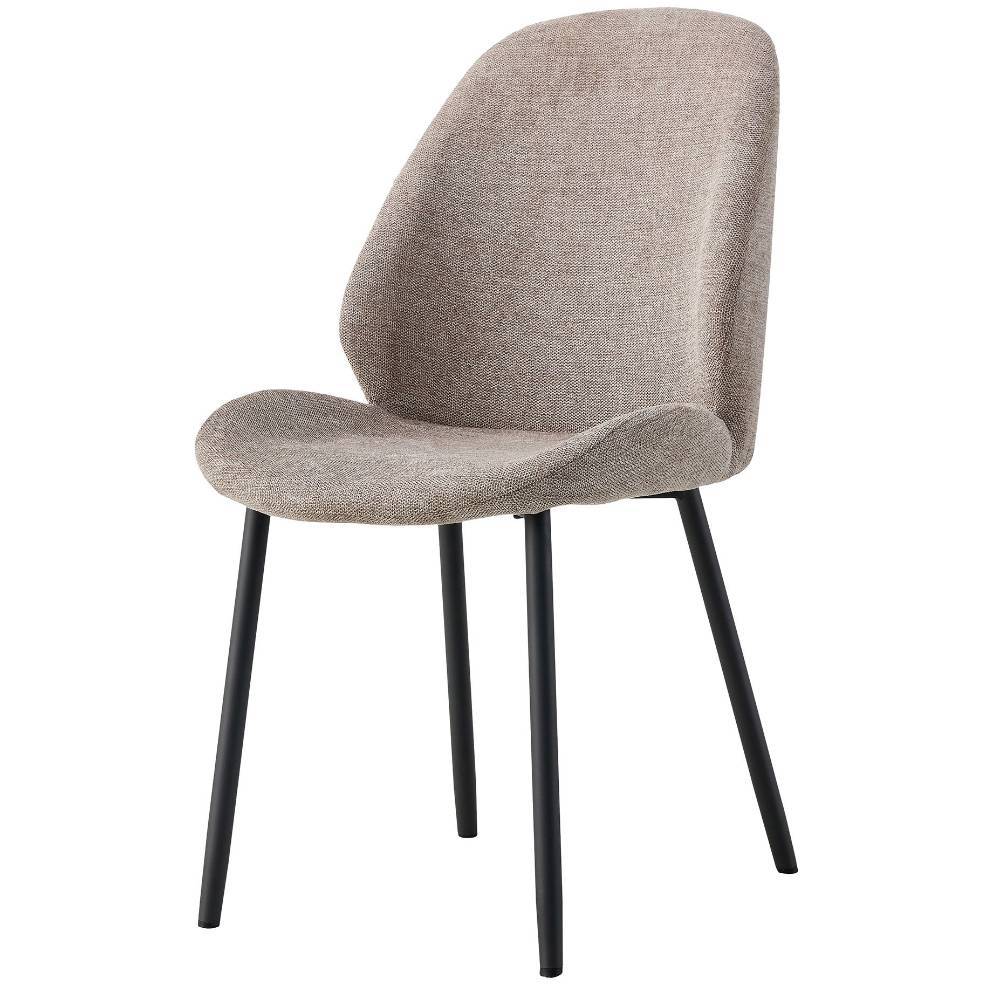 Polsterstuhl Jimothy aus Webstoff im Skandi Design (2er Set)