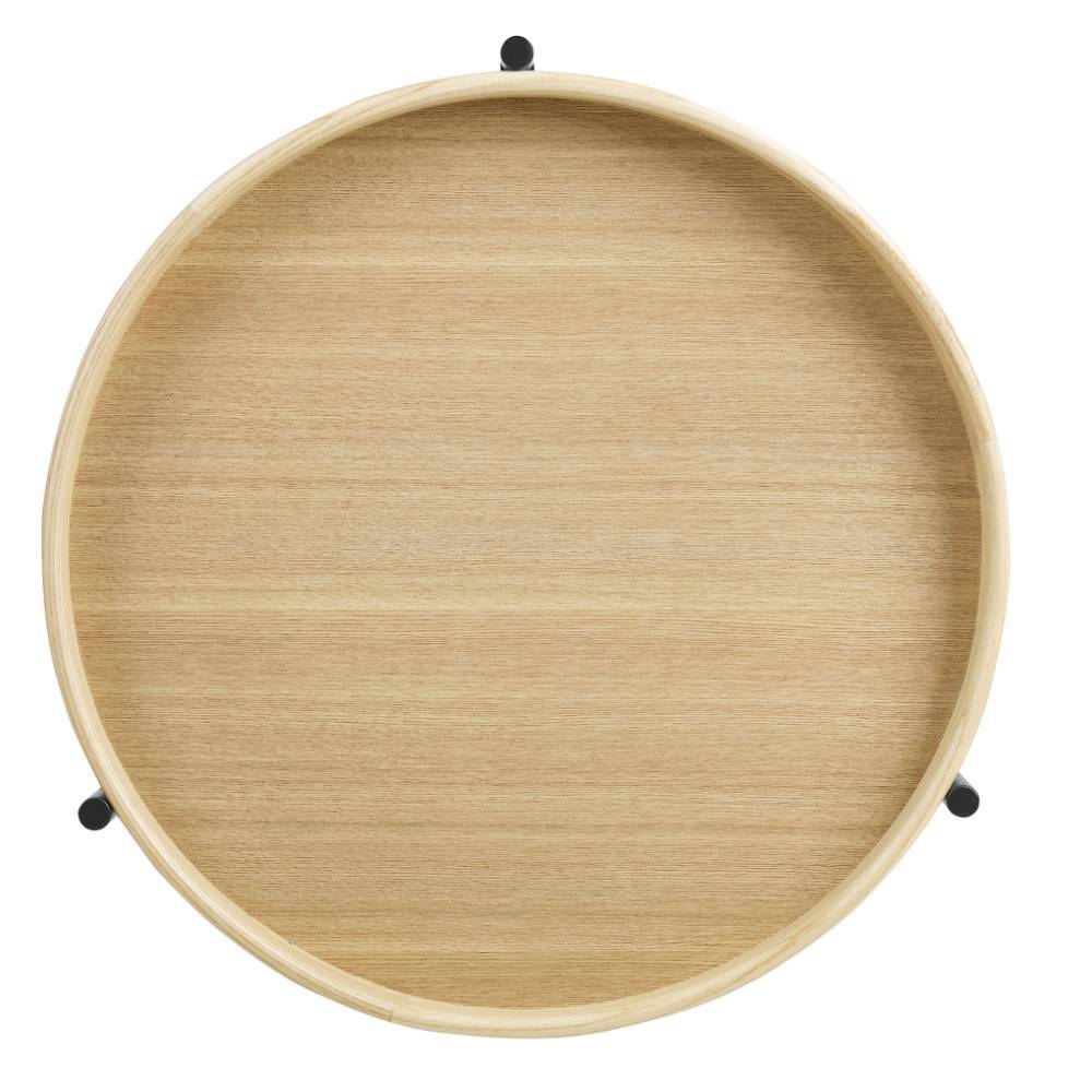 Skandi Design Beistelltisch Snoudy mit Dreifußgestell echtholzfurniert