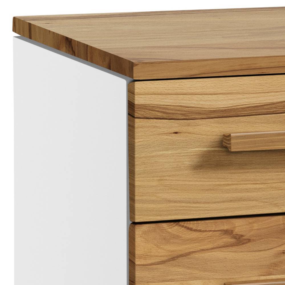 Esszimmersideboard Denys in Wildbuchefarben und Weiß