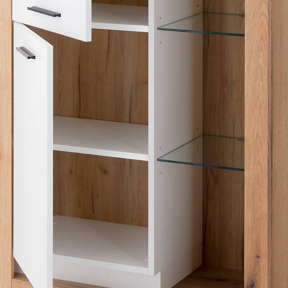 Anbauwand Asprecca 195 cm hoch und 43 cm tief (vierteilig)