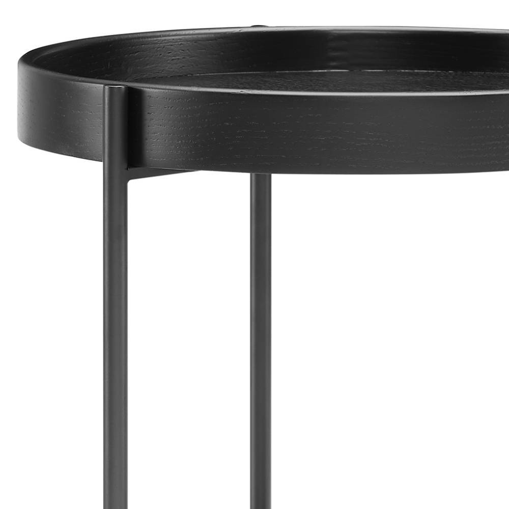 Beistelltisch Sofa Nurez in Schwarz 49 cm hoch