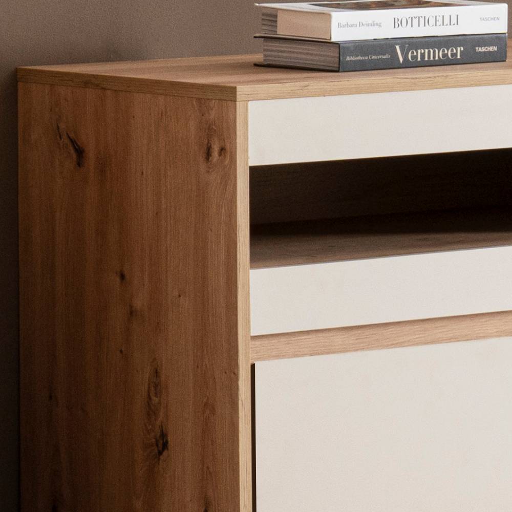 TV Wohnwand Ikba 205 cm hoch und 45 cm tief (dreiteilig)