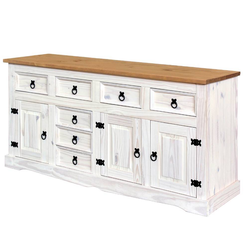 Sideboard Blouno mit sieben Schubladen im Landhausstil
