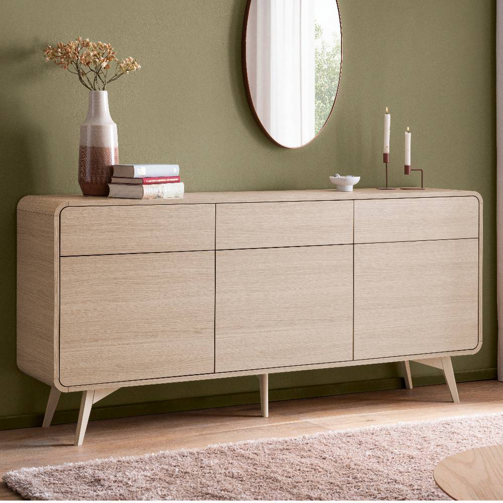 Sideboard Snake im Skandi Design mit drei Schubladen