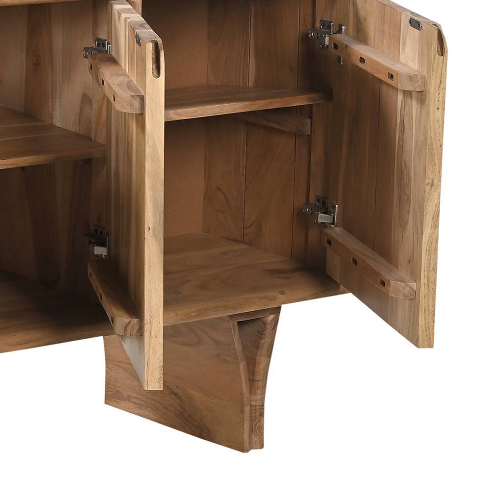 Sideboard Troyesa aus Akazie Massivholz 145 cm breit