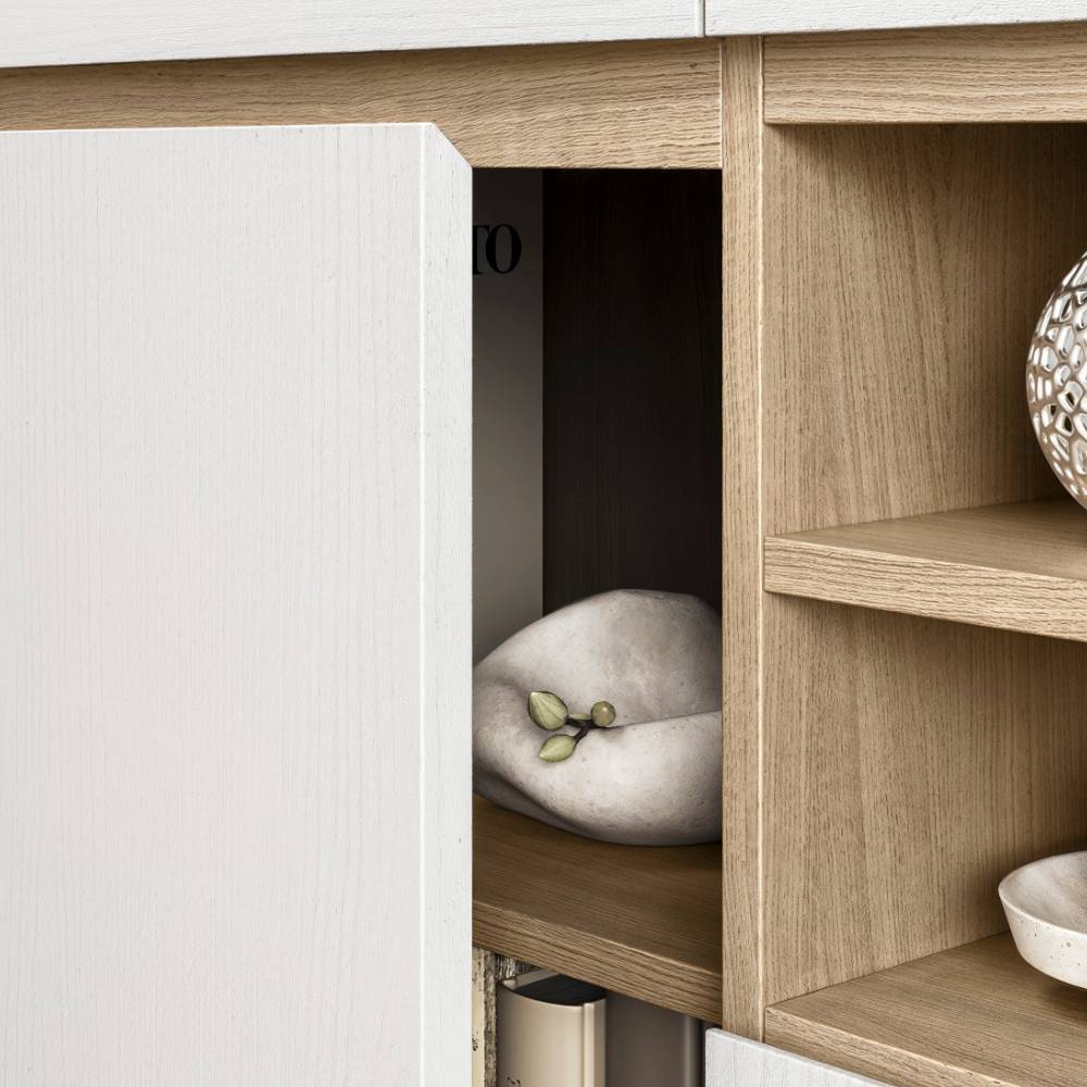Arbeitszimmermöbel Set Labrassa dreiteilig im Skandi Design (dreiteilig)