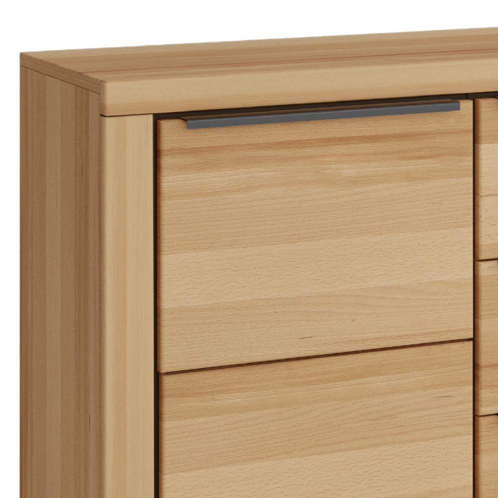Sideboard Zella in Kernbuchefarben mit Drehtüren