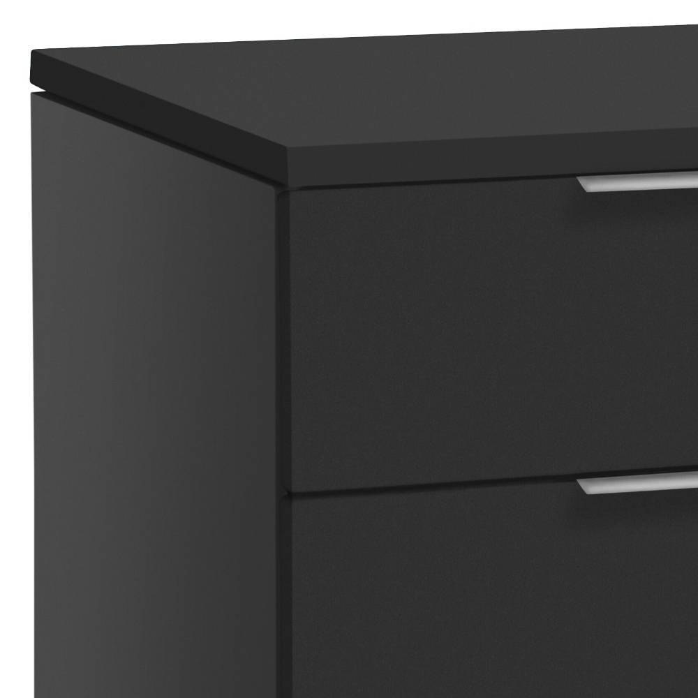 Zwölf Schubladen Kommode Bronxa in Anthrazit 135 cm breit