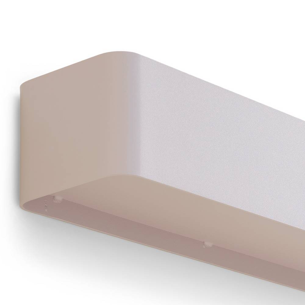 Wandboard Brown in Taupe aus Stahl