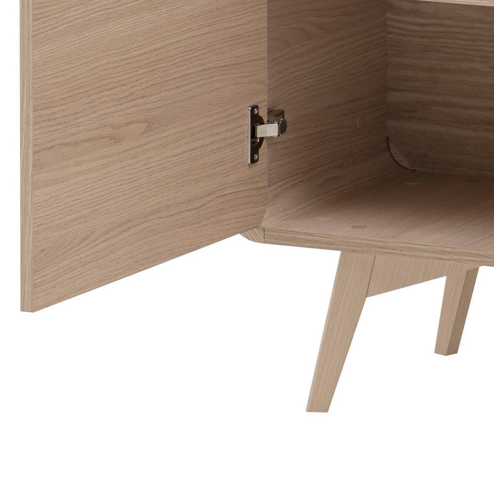 Wohnzimmerschrank Snake im Skandi Design mit Drehtüren
