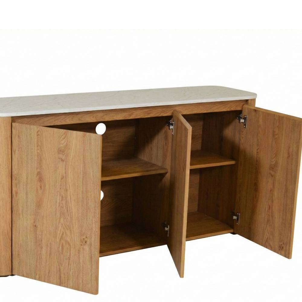 Esszimmersideboard Geraldo in Eichefarben 150 cm breit