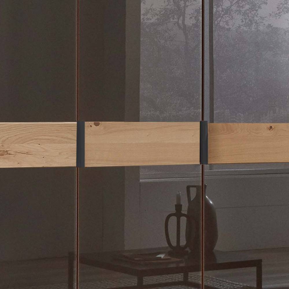 Moderner Schlafzimmerschrank Merkur mit Drehtüren 149 cm breit