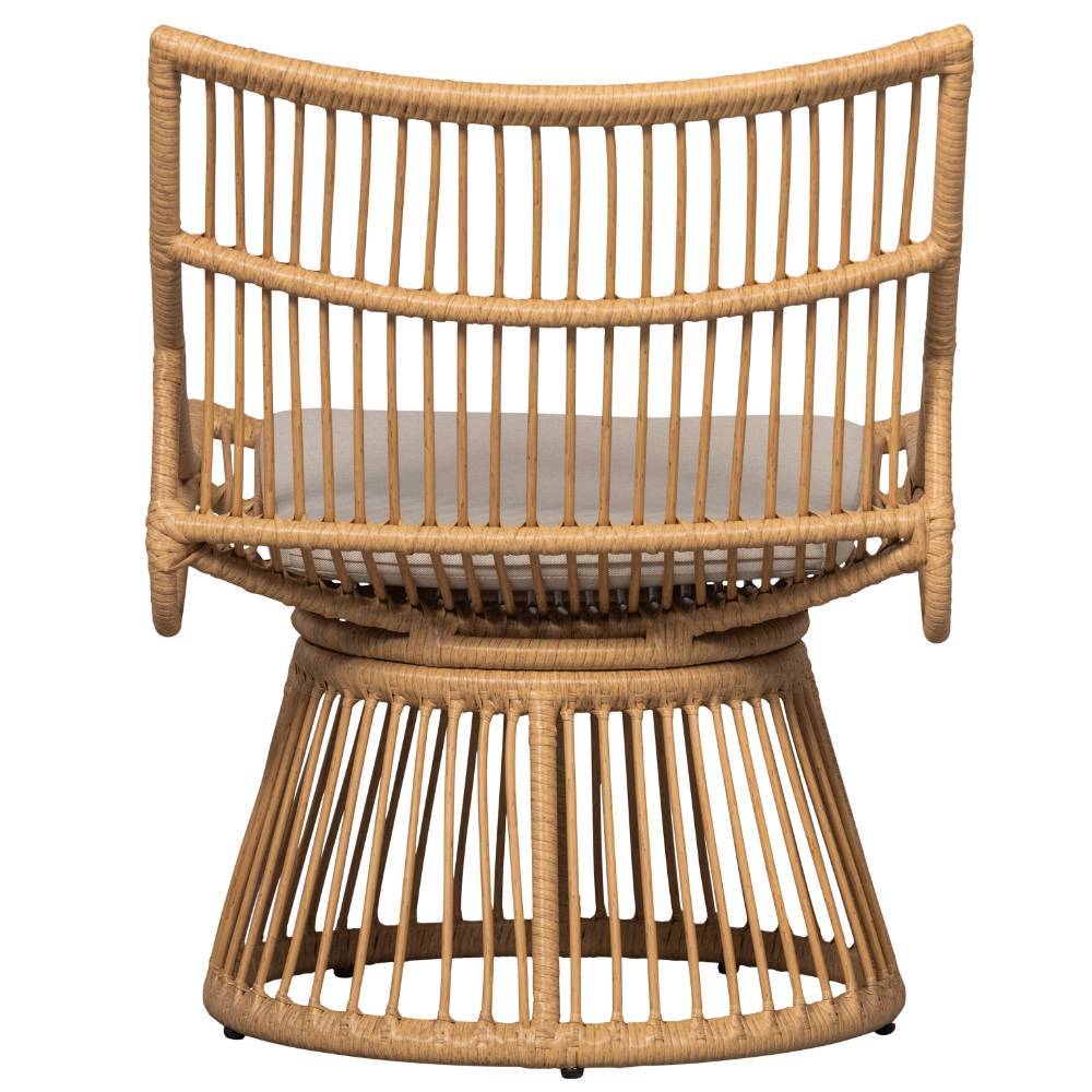 Garten Rattansessel Oladrios mit Ringgestell im Landhausstil