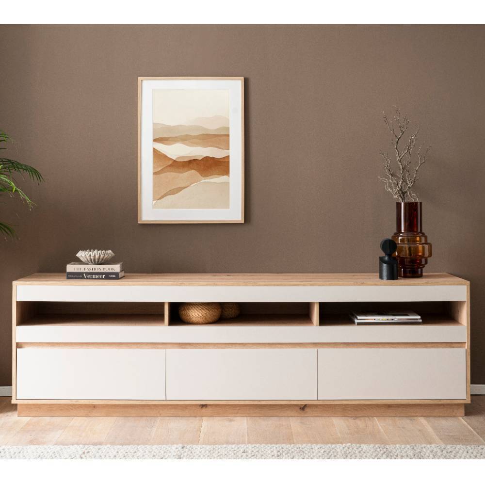 TV Board Ikba mit drei Schubladen 202 cm breit