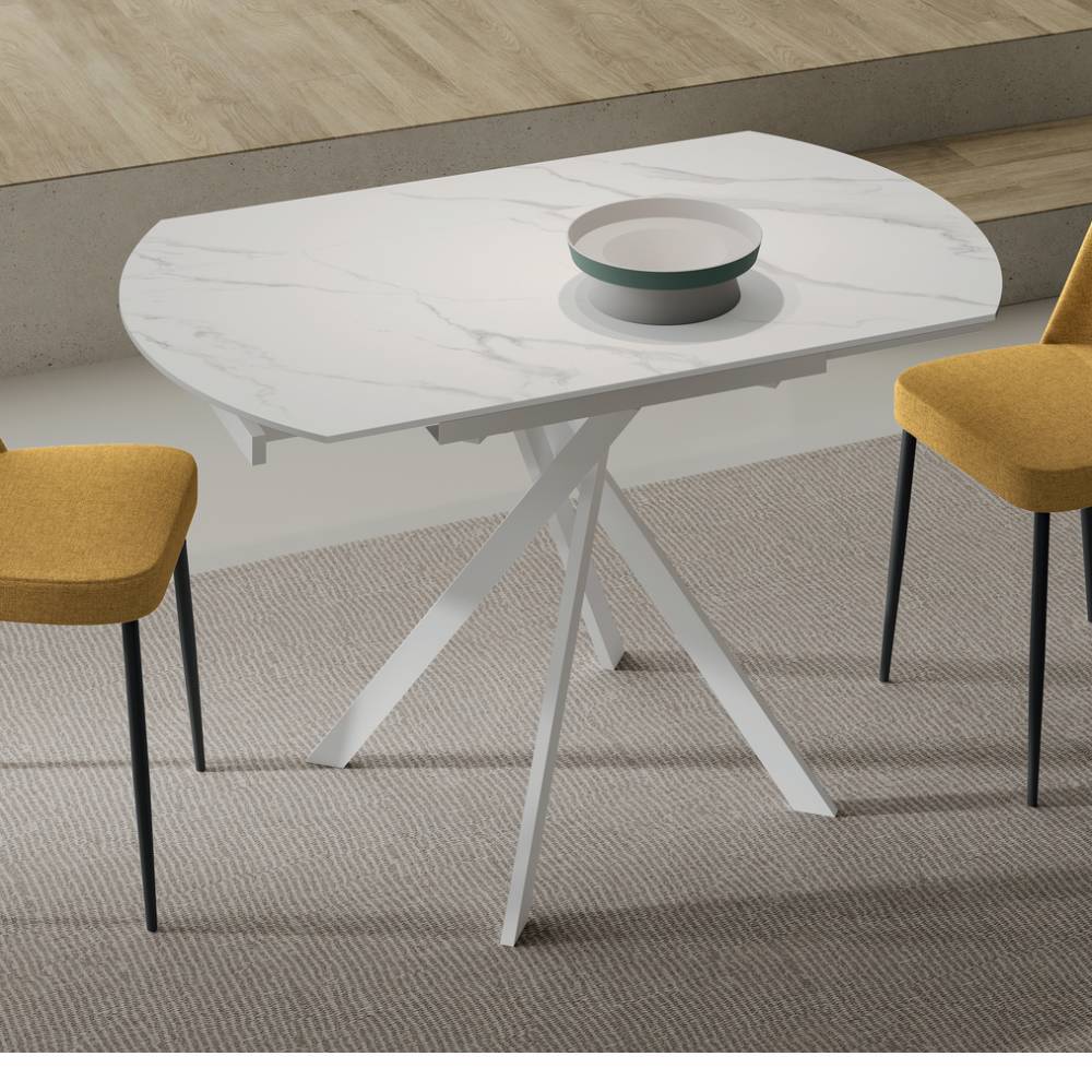 Esstisch Casualy in Marmor Optik mit Keramikplatte