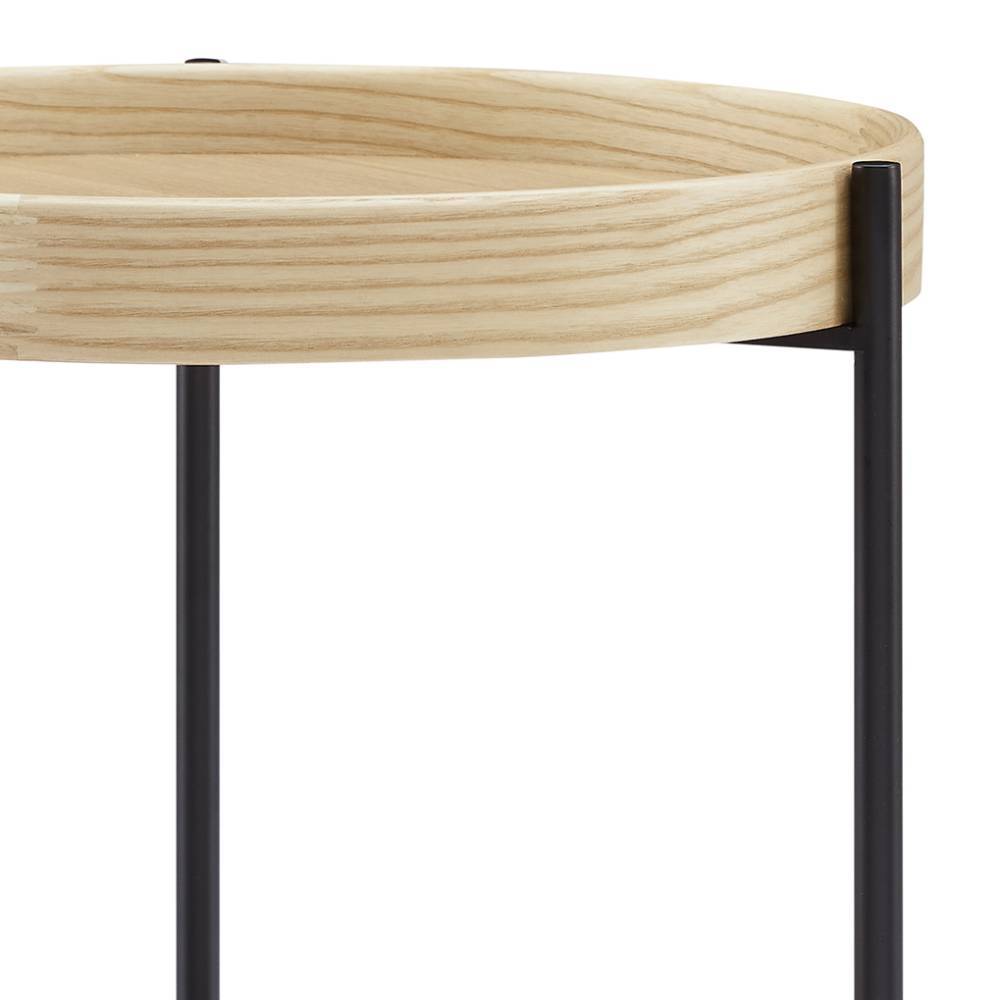 Skandi Design Beistelltisch Snoudy mit Dreifußgestell echtholzfurniert