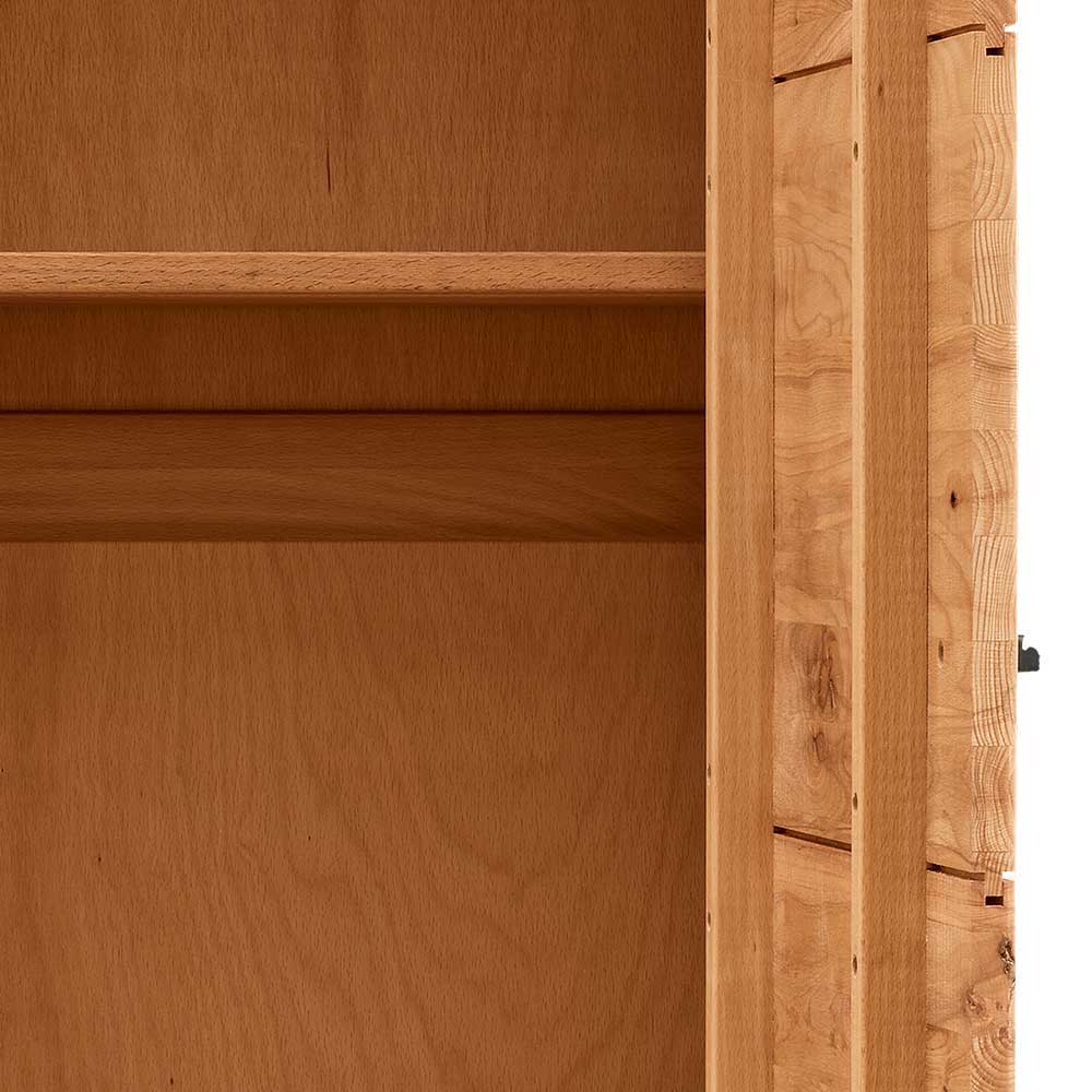 Dielenschrank Sherada aus Kernbuche Massivholz 200 cm hoch