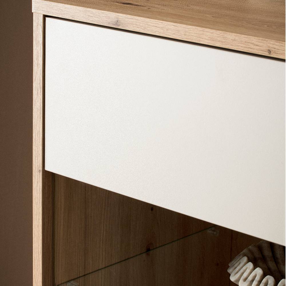 Highboard Vitrine Ikba mit Glastüren 164 cm breit