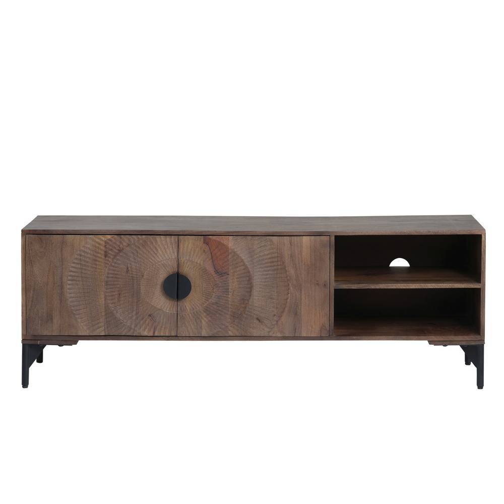 TV Lowboard Ostora in modernem Design mit zwei offenen Fächern