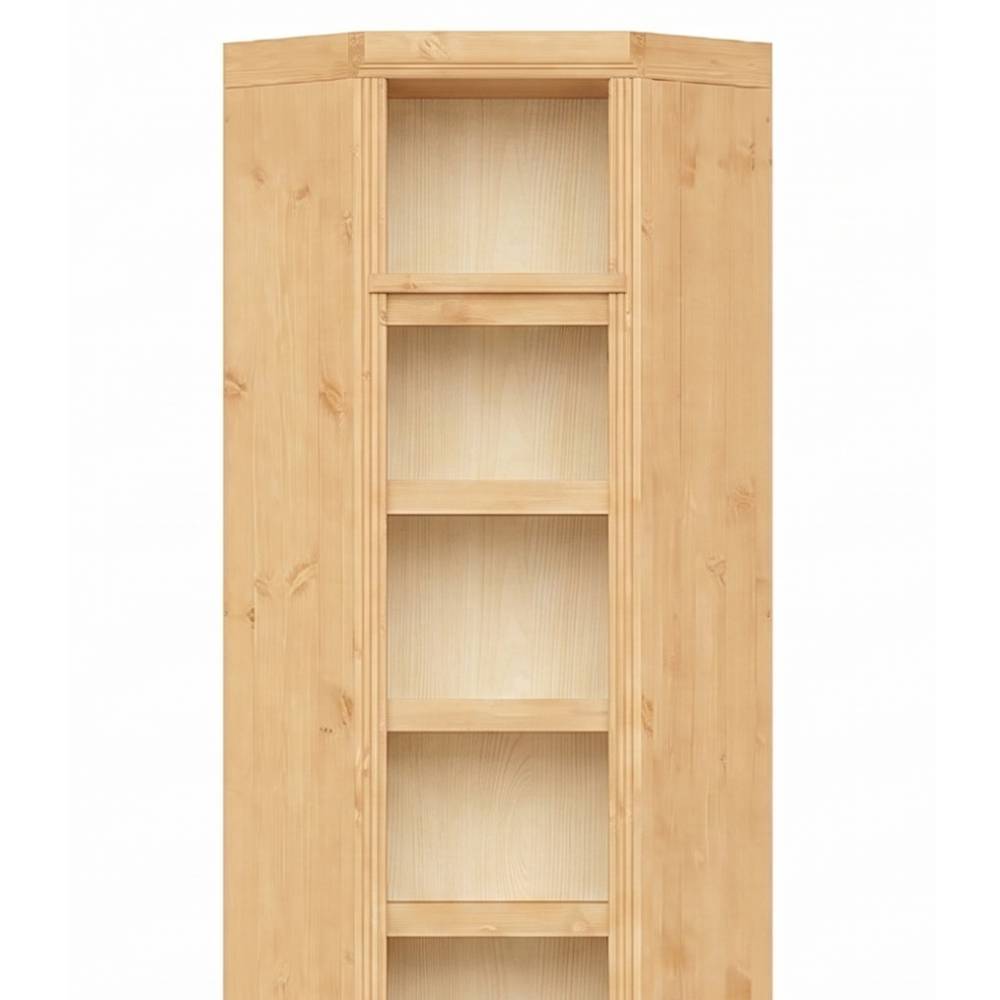 Eck Regal Claros 220 cm hoch aus Kiefer Massivholz