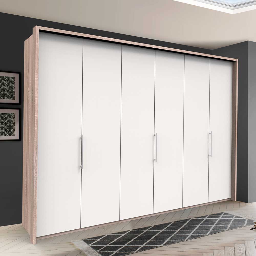 Panorama Schlafzimmerschrank Lolyana mit Falttüren modern