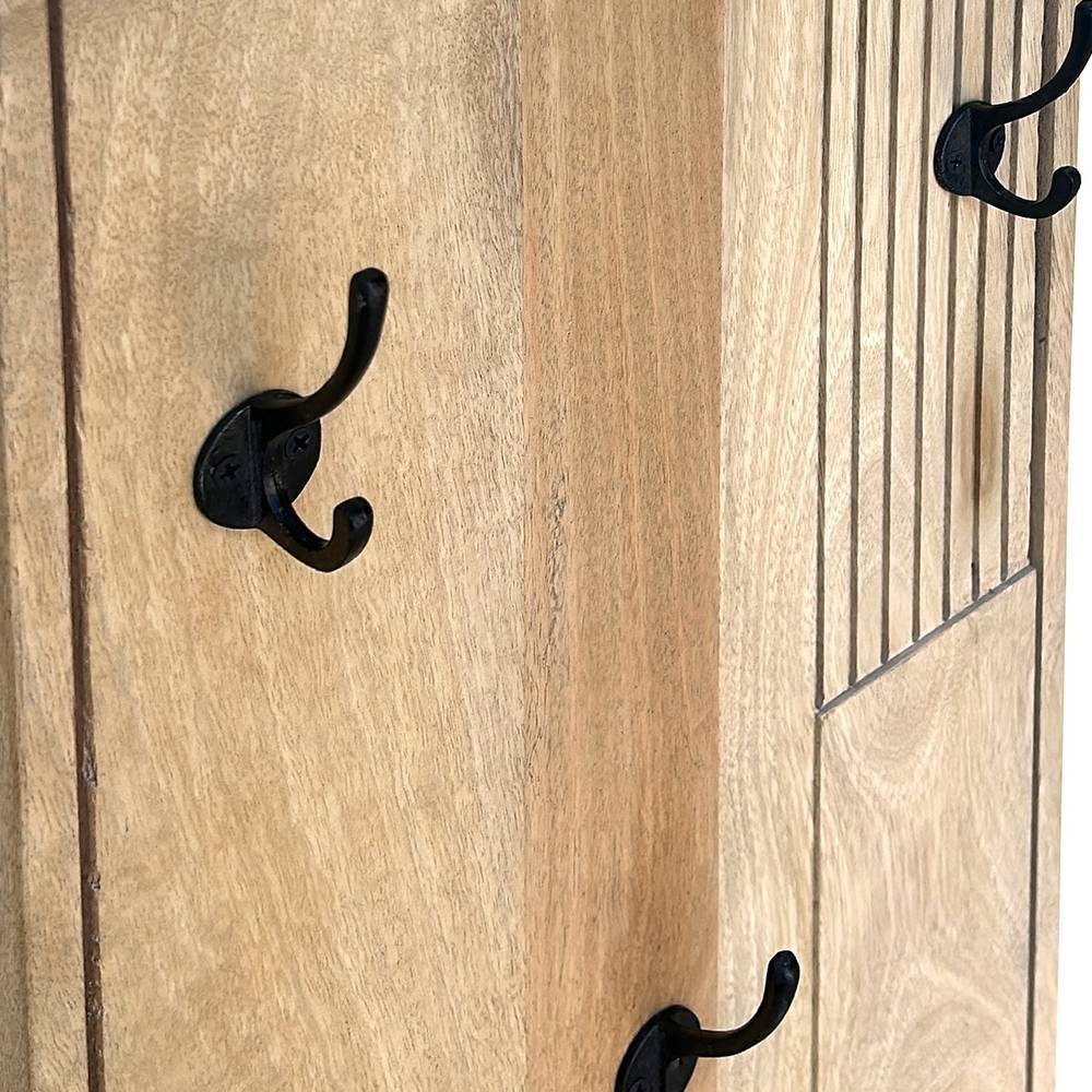 Dielenmöbel Set Diaria in modernem Design - Mangoholz Naturfarben (vierteilig)