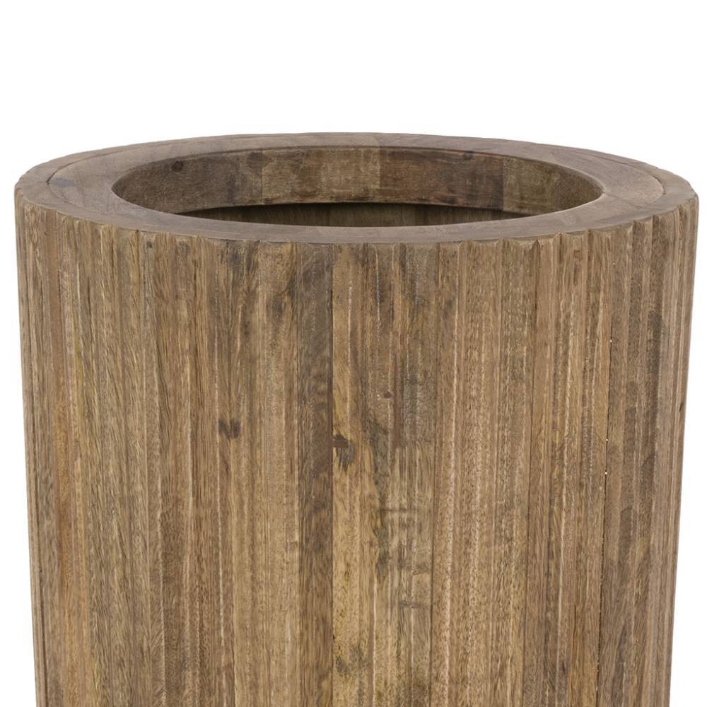 Schirmständer Sarojasia aus Mangobaum Massivholz in modernem Design