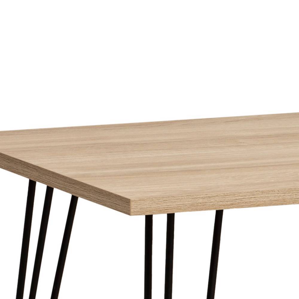 Designschreibtisch Rasvanna in Weißeiche Holzoptik 138 cm breit