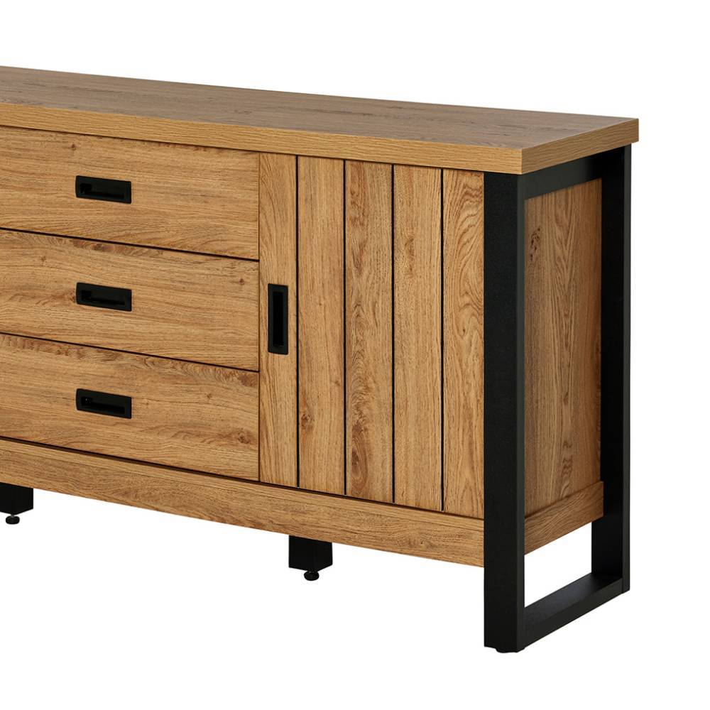 Esszimmerkommode Precio mit Bügelfuß und Drehtüren