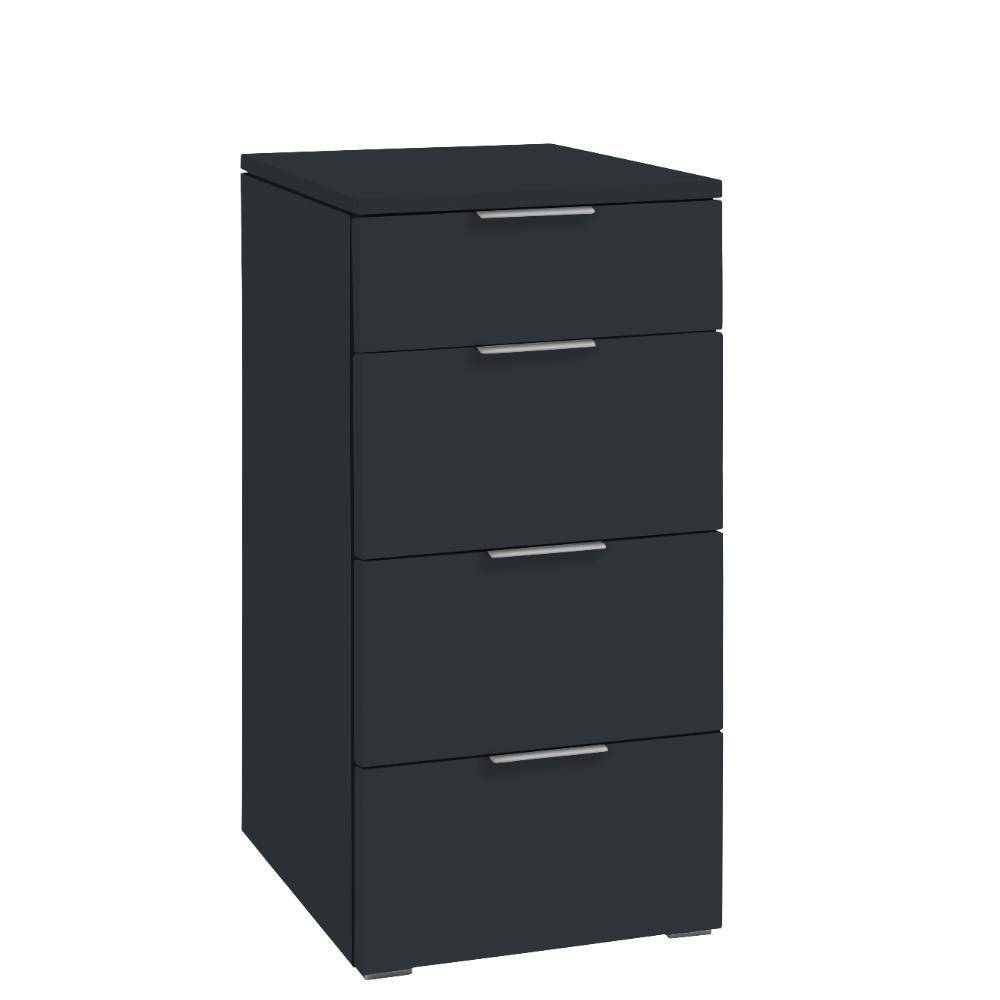 Schubladenkommode Gonya in Anthrazit 85 cm hoch