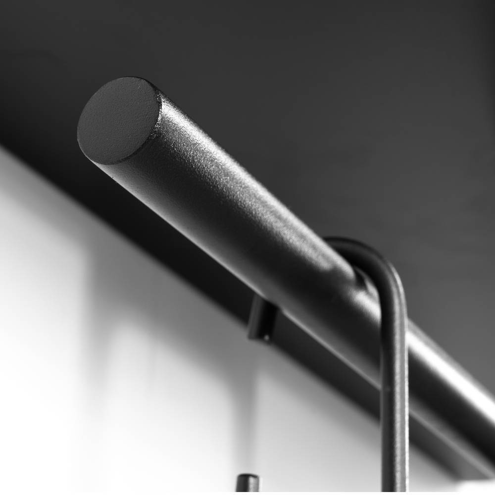 Wandgarderobe Adelio aus Stahl mit Hutablage aus Metall