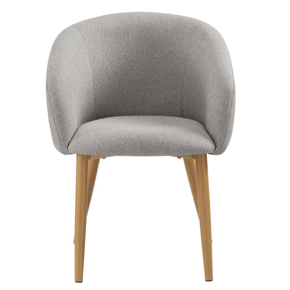 Polsterstuhl Esszimmer Ewarton mit Armlehnen im Skandi Design (2er Set)