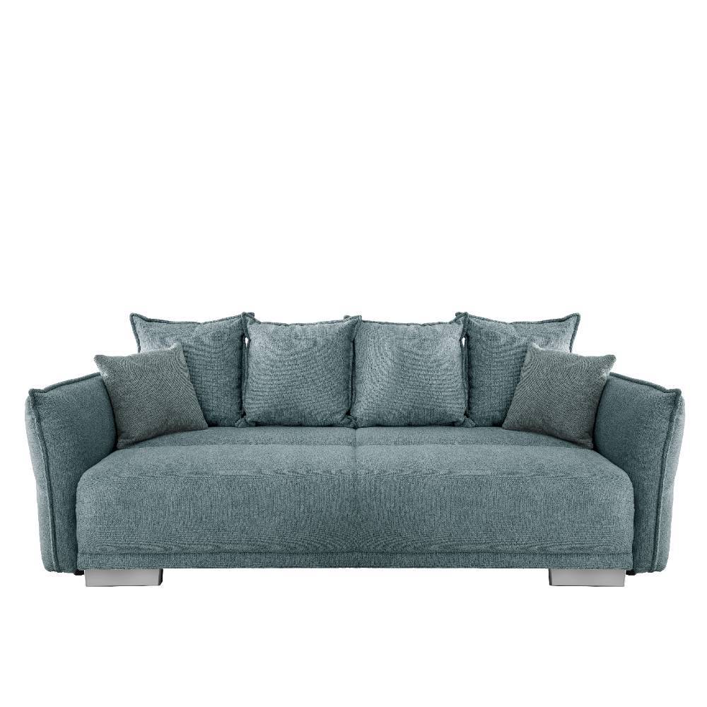 Schlafsofa Adira in Mintgrün mit Bettkasten