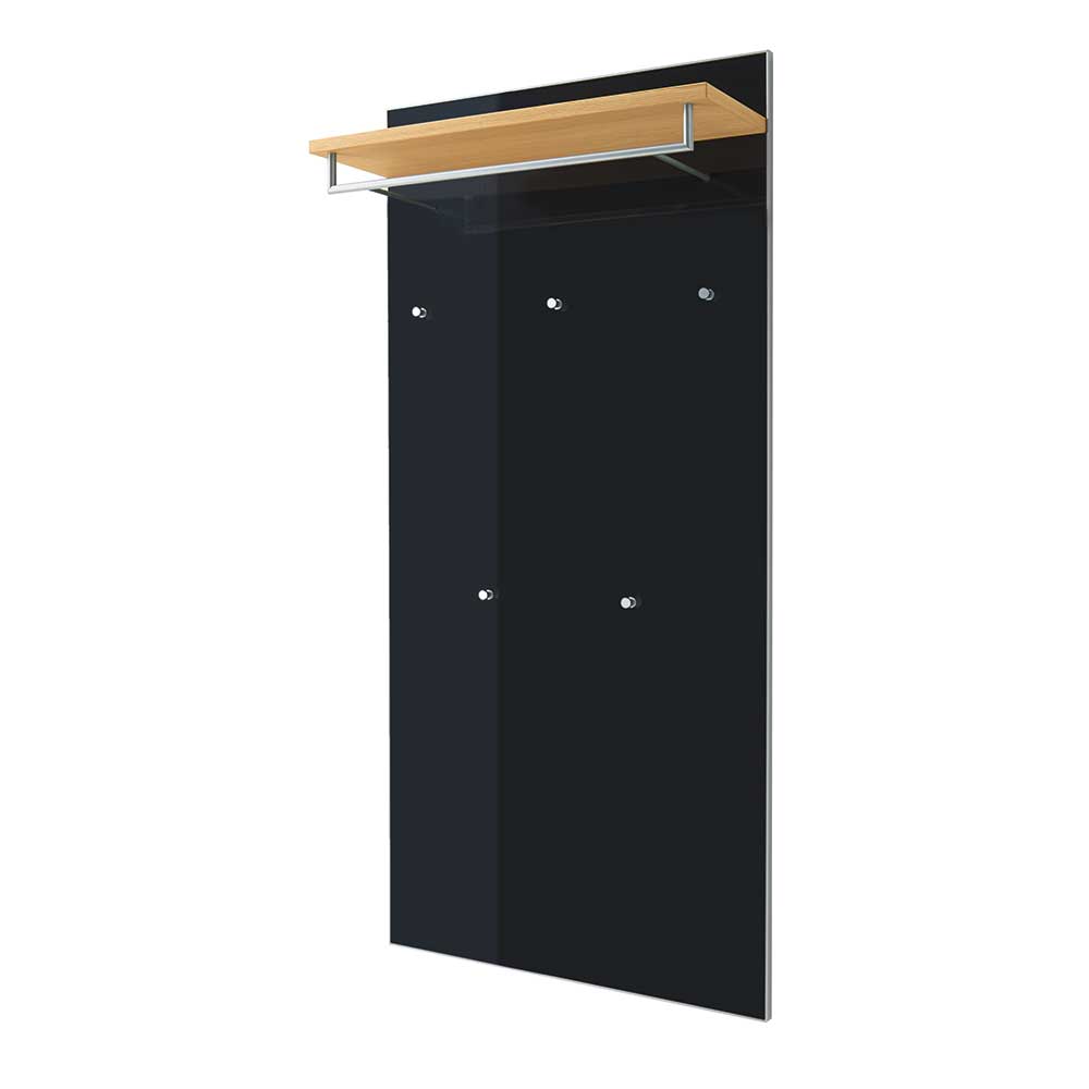 Garderobenpaneel Curomma in Anthrazit Eiche Bianco 80 cm