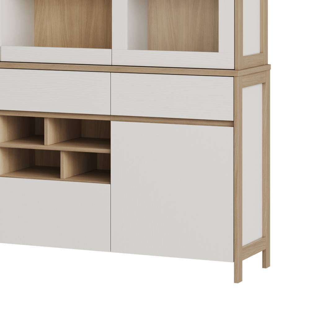 Buffetvitrine Labrassa mit drei Schubladen 164 cm breit