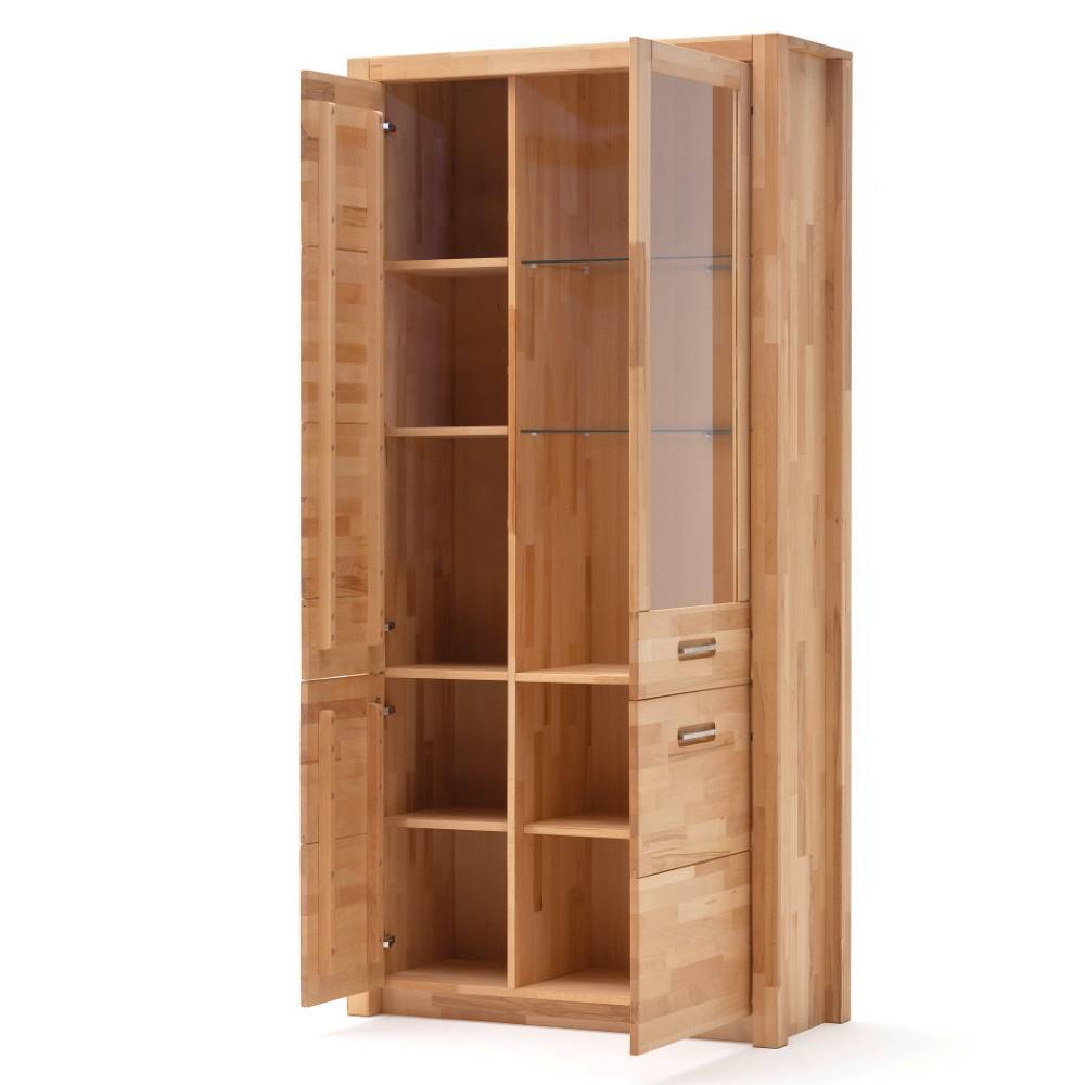 Wohnzimmervitrine modern Jameson mit Glastür 40 cm tief