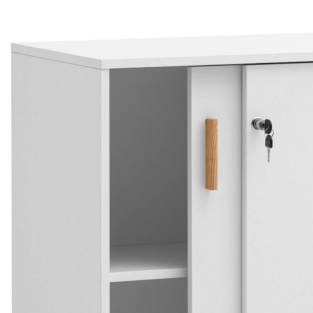 Büroschrank Barocara mit Schiebetüren abschließbar