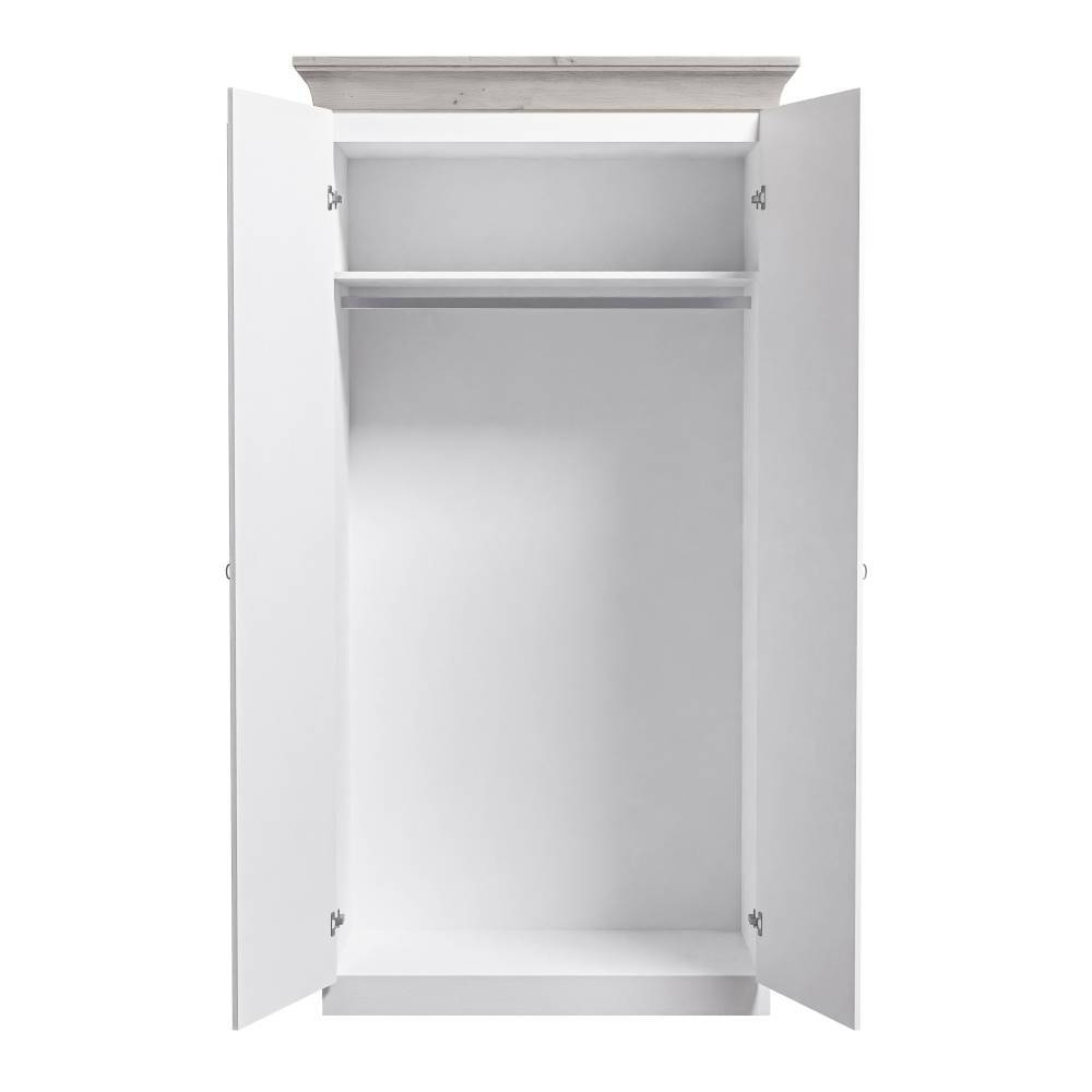 Drehtürenschrank Benfitas im Landhausstil mit Kassetten Optik Front