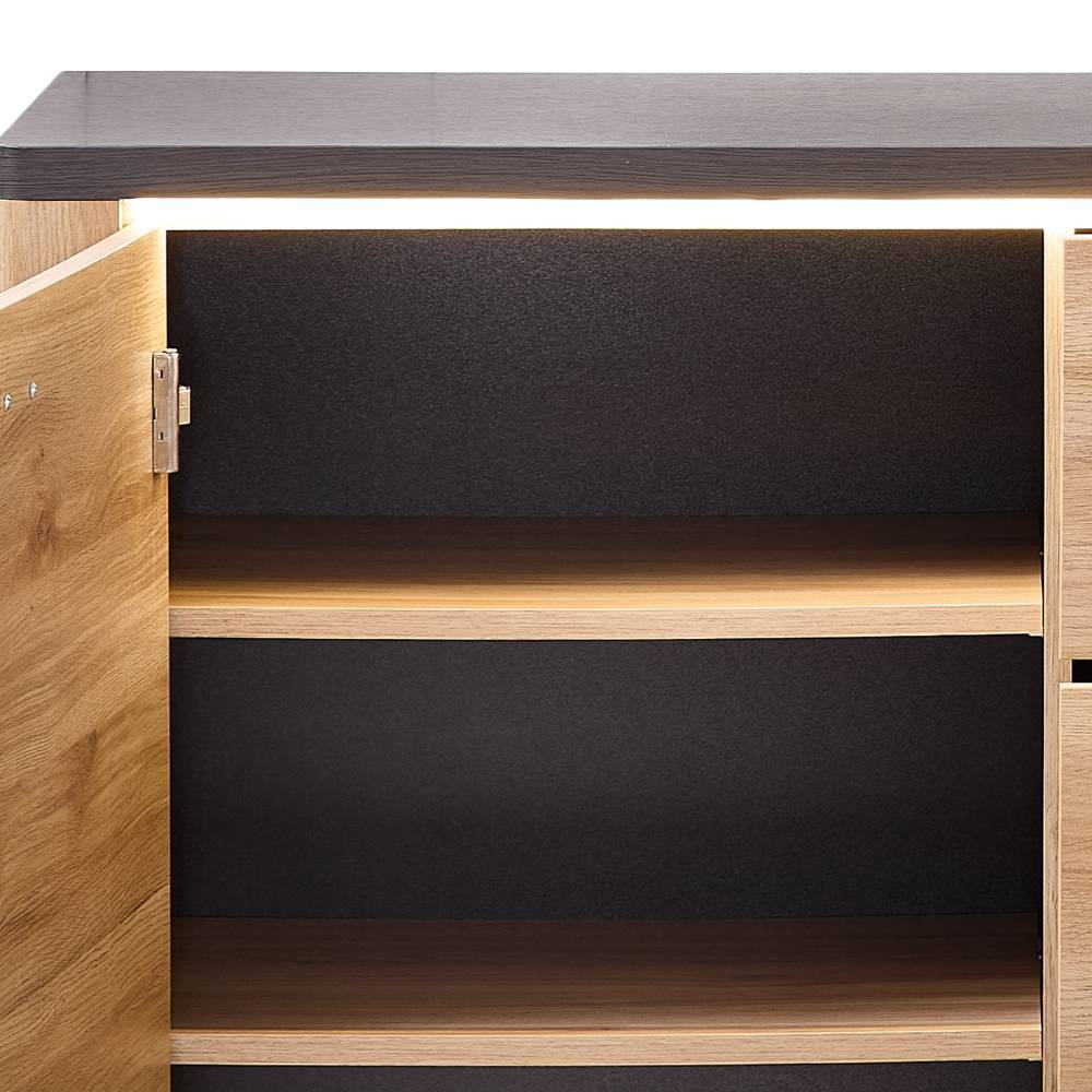 Sideboard Helias in Eichefarben 186 cm breit