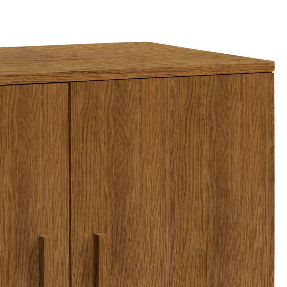 Büroschrank Crimas in Eiche dunkel und Anthrazit