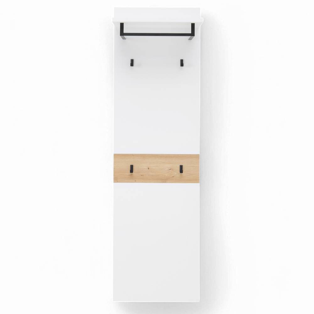 Garderobenpaneel Mariocavo 170 cm hoch mit 4 Kleiderhaken