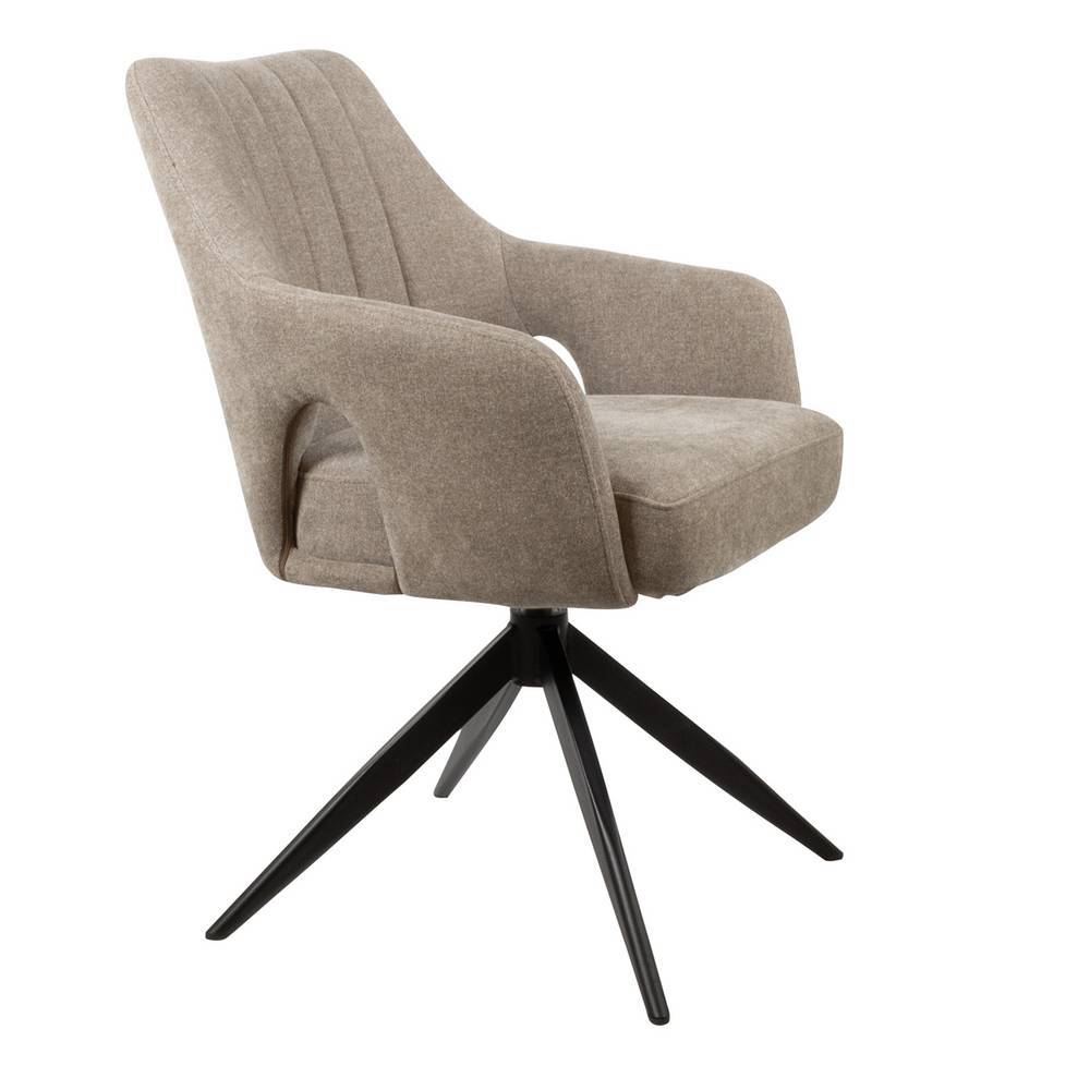 Esszimmerarmlehnstuhl Vitablo um 360 Grad drehbar mit Steppungen (2er Set)