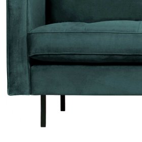Sitzsofa Maiwos in Petrol Samt im Retro Look – Ansicht 5