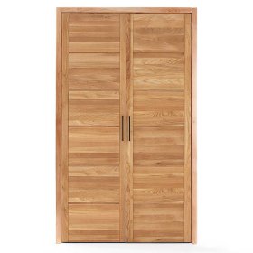 Vollholz Schlafzimmerschrank Zeus aus Wildeiche Massivholz 65 cm tief – Ansicht 2