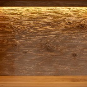 Vitrine Deruta mit LED Beleuchtung und Glastür – Ansicht 9