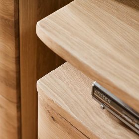 Wohnzimmerwohnwand Lamanda aus Eiche Bianco geölt 320 cm breit (vierteilig) – Ansicht 12